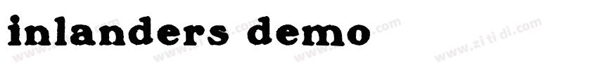 inlanders demo字体转换
